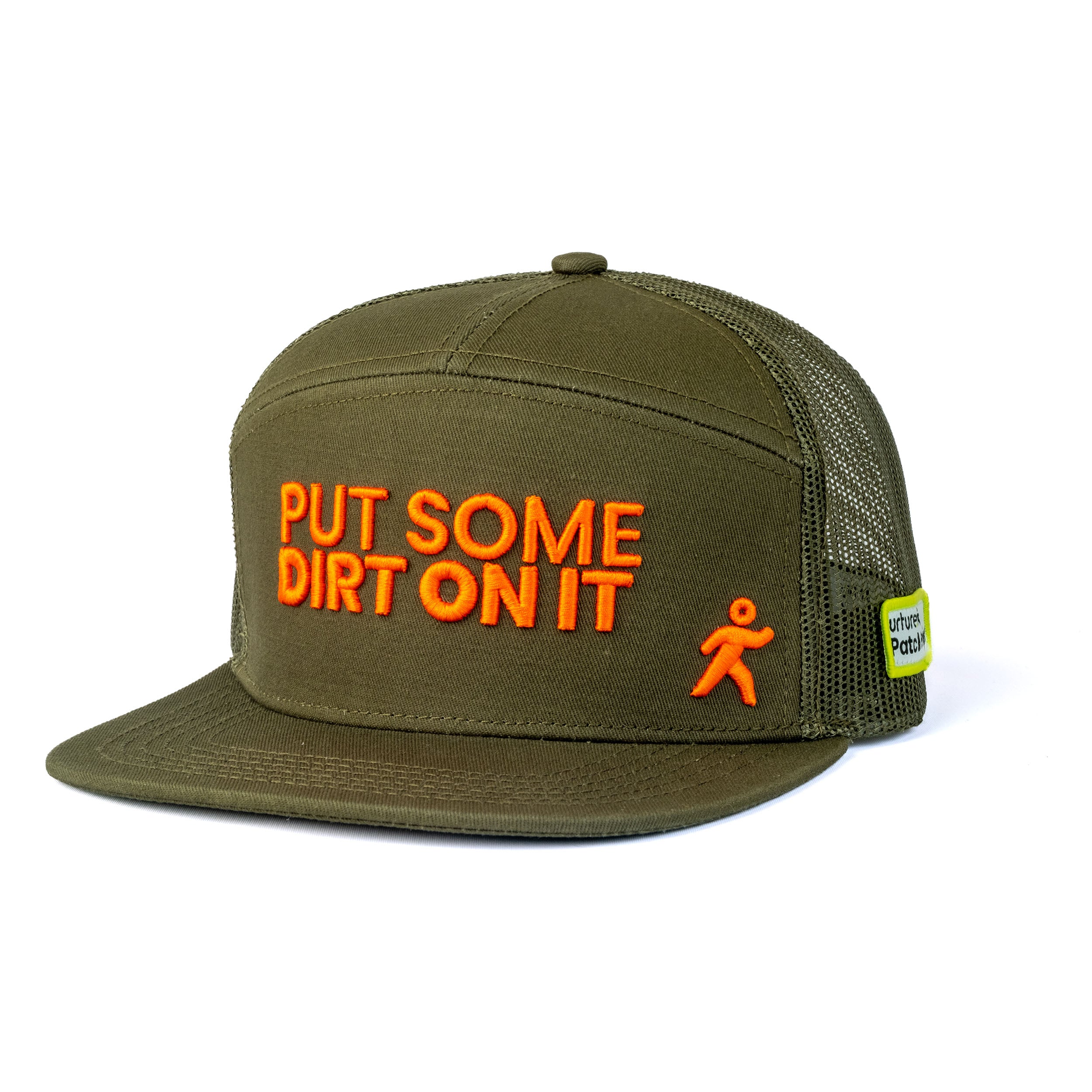 7 Panel New School Trucker - Put Some Dirt On It