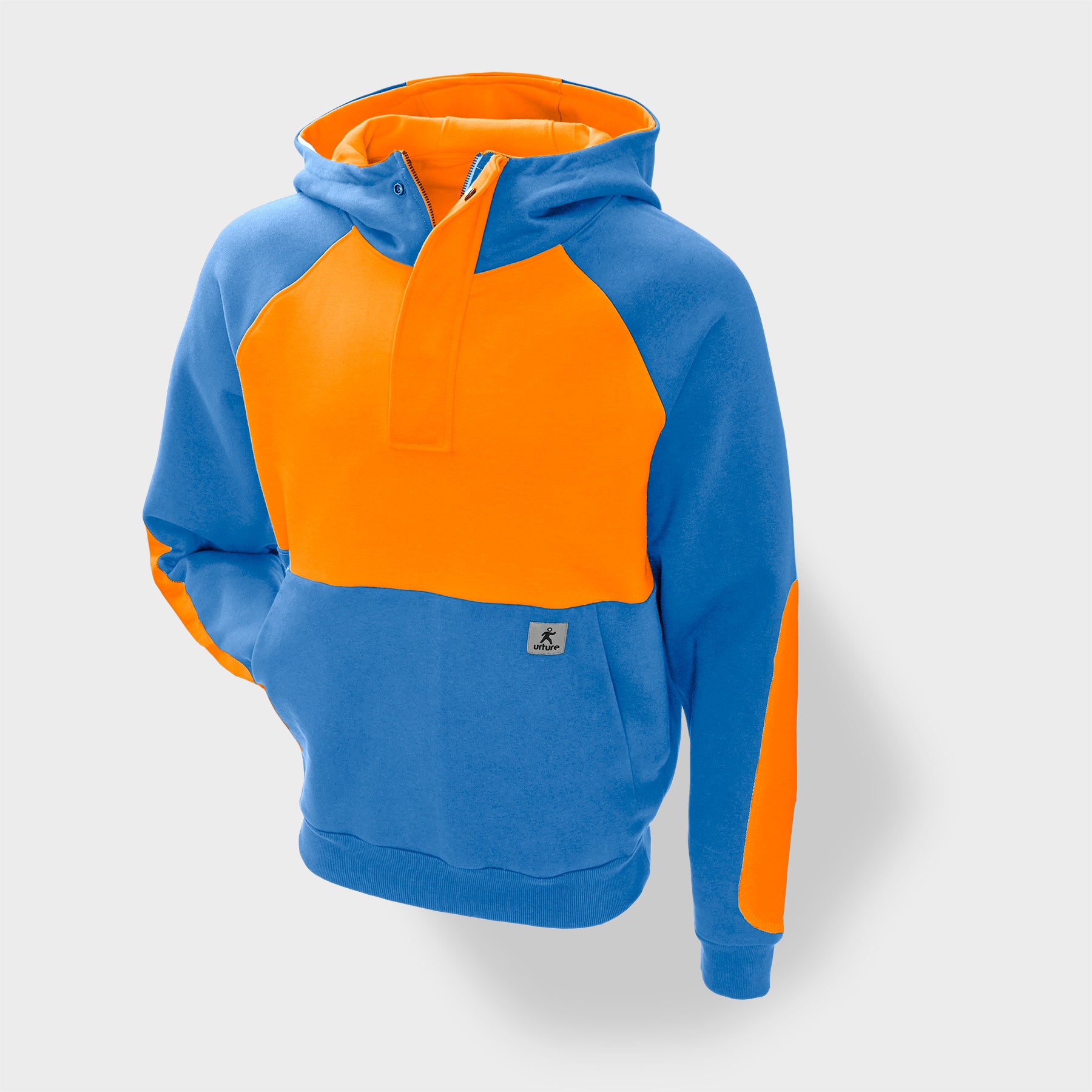 No Vest Line 1/4 Zip Hooded Sweatshirt