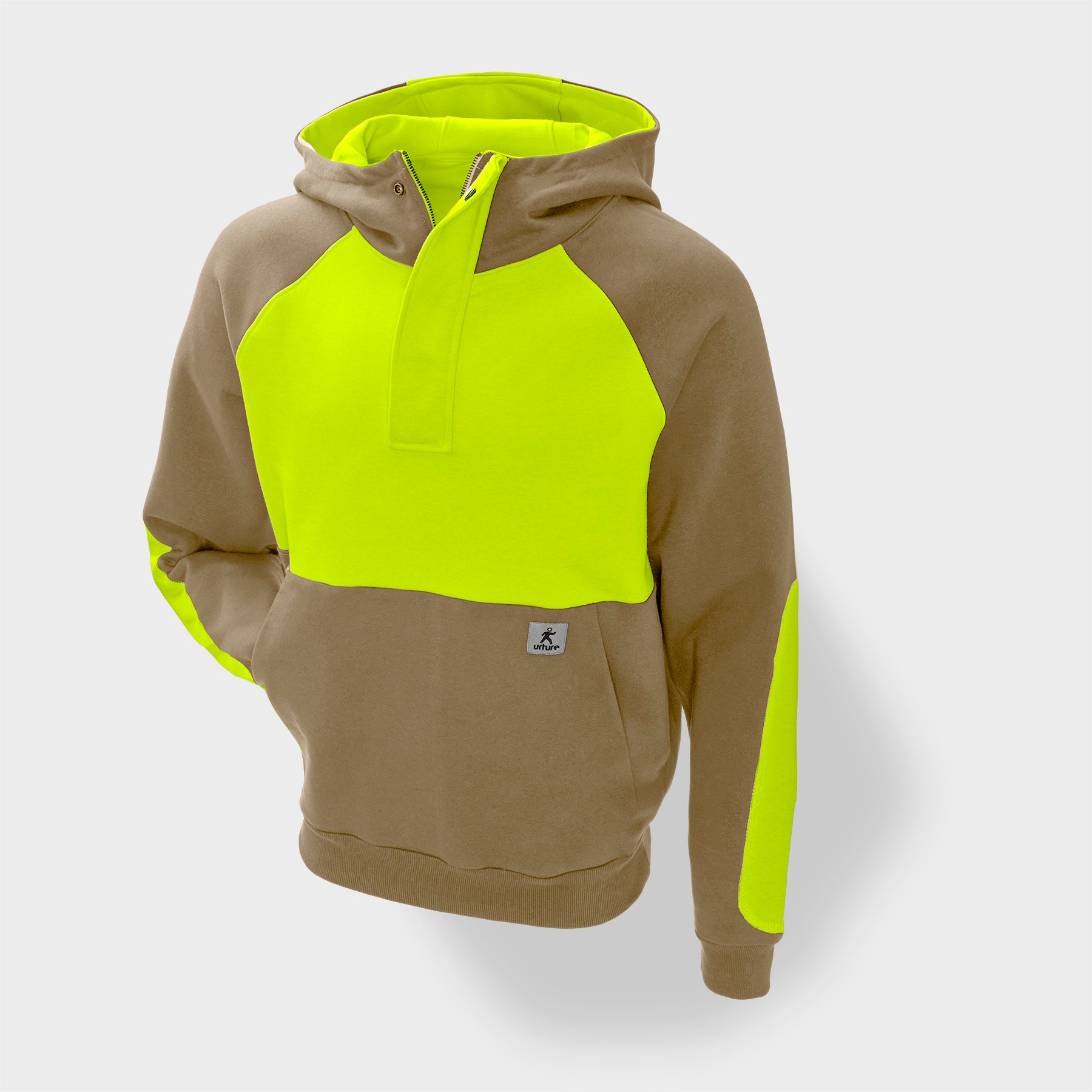 No Vest Line 1/4 Zip Hooded Sweatshirt