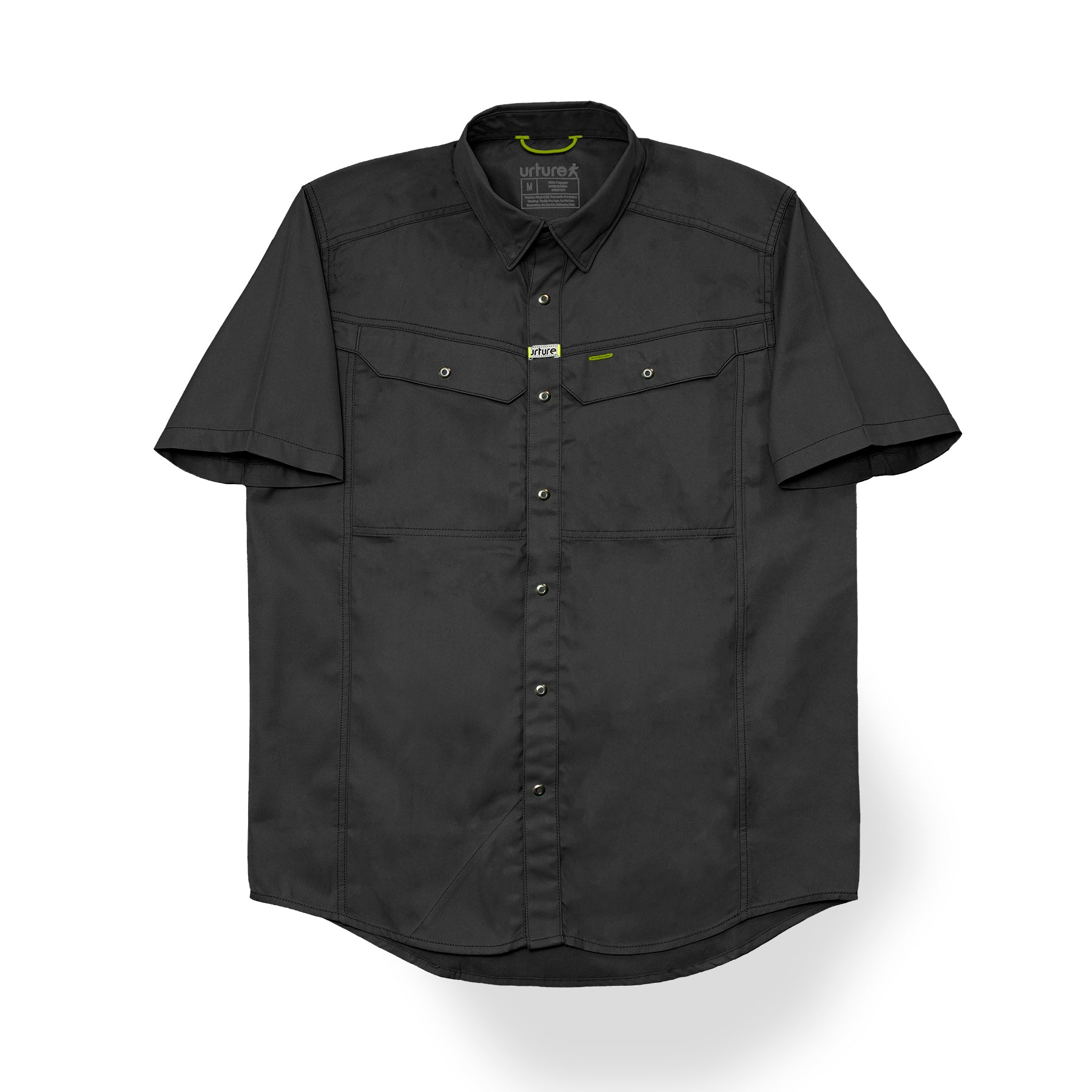 Short Sleeve Woven Button-Down Shirt