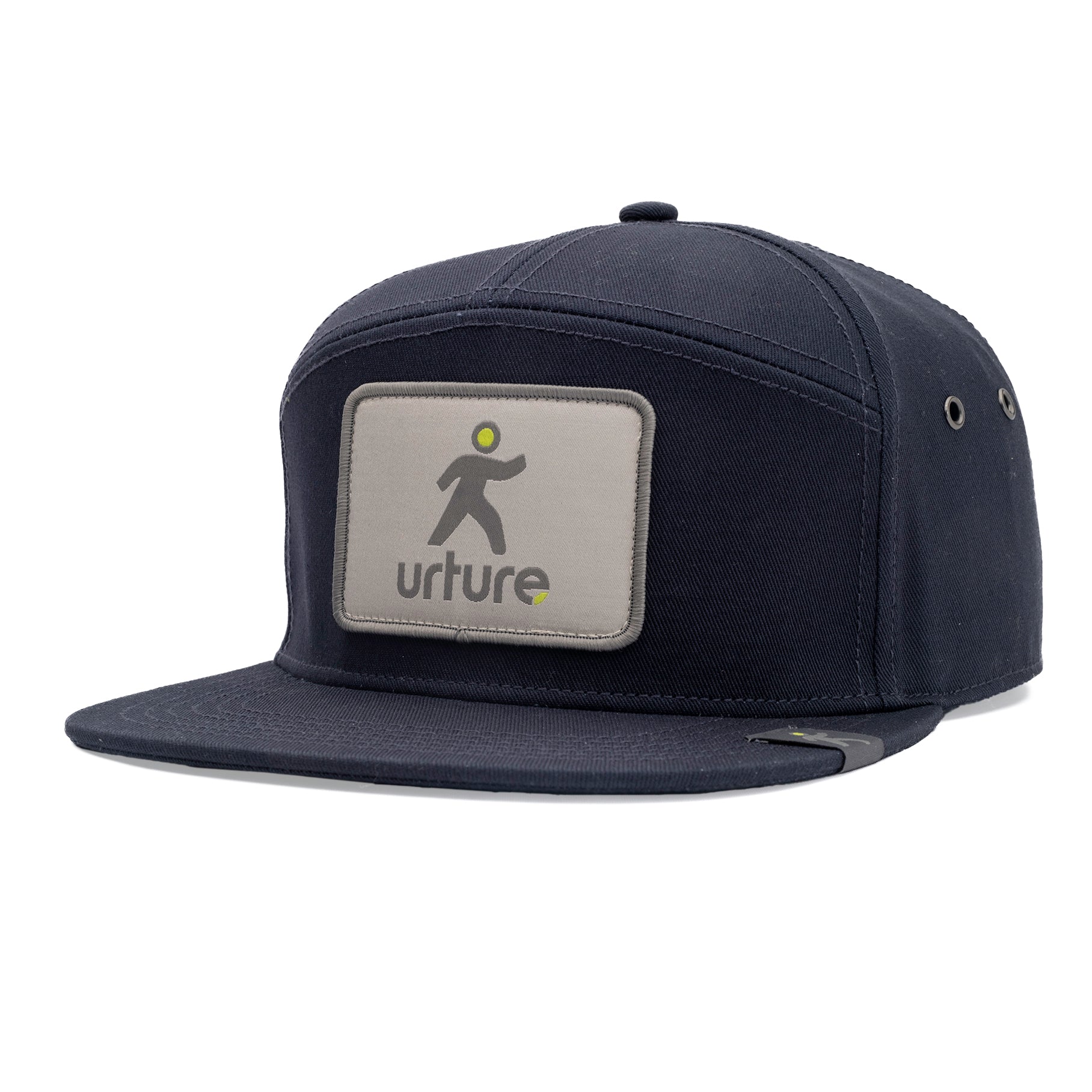 Urture 7 Panel 100% Cotton Flatbrim w/ Eyelets
