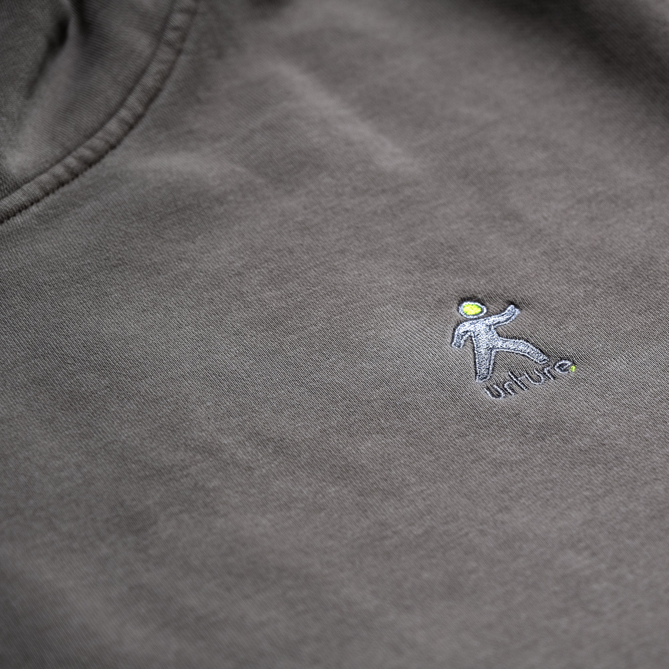 Urture Embroidered Pigment Died Cement Hoodie