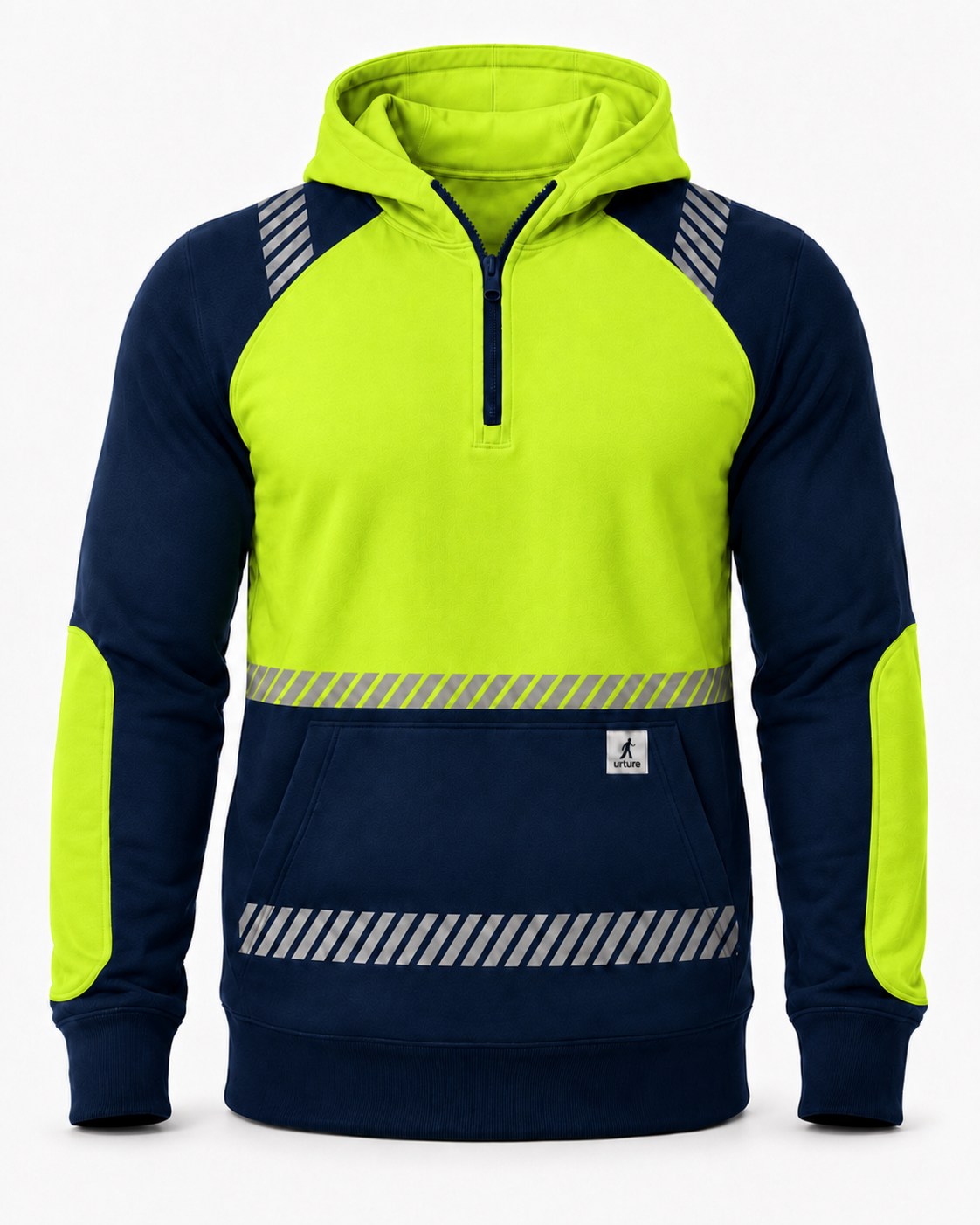 urture® No Vest® Work Quarter Zip Sweatshirt w/Reflective
