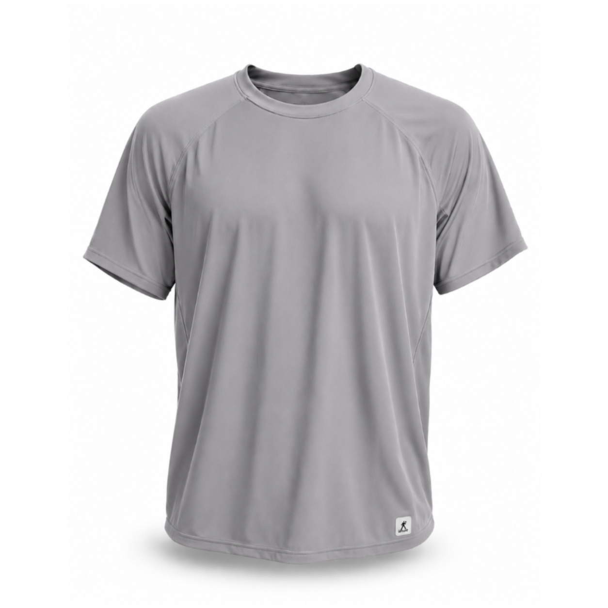 Gray t-shirt on a white background