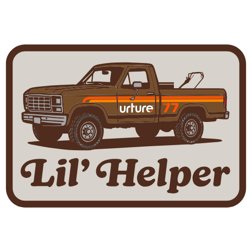 Truck Woven Patch Brown