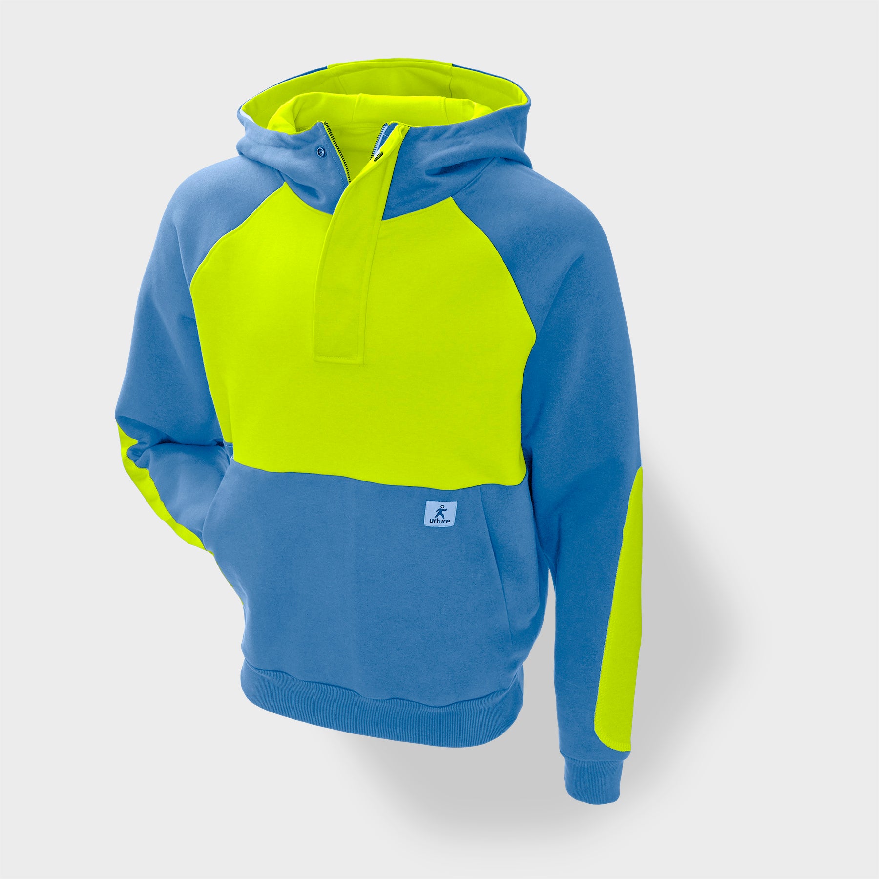 No Vest Line 1/4 Zip Hooded Sweatshirt