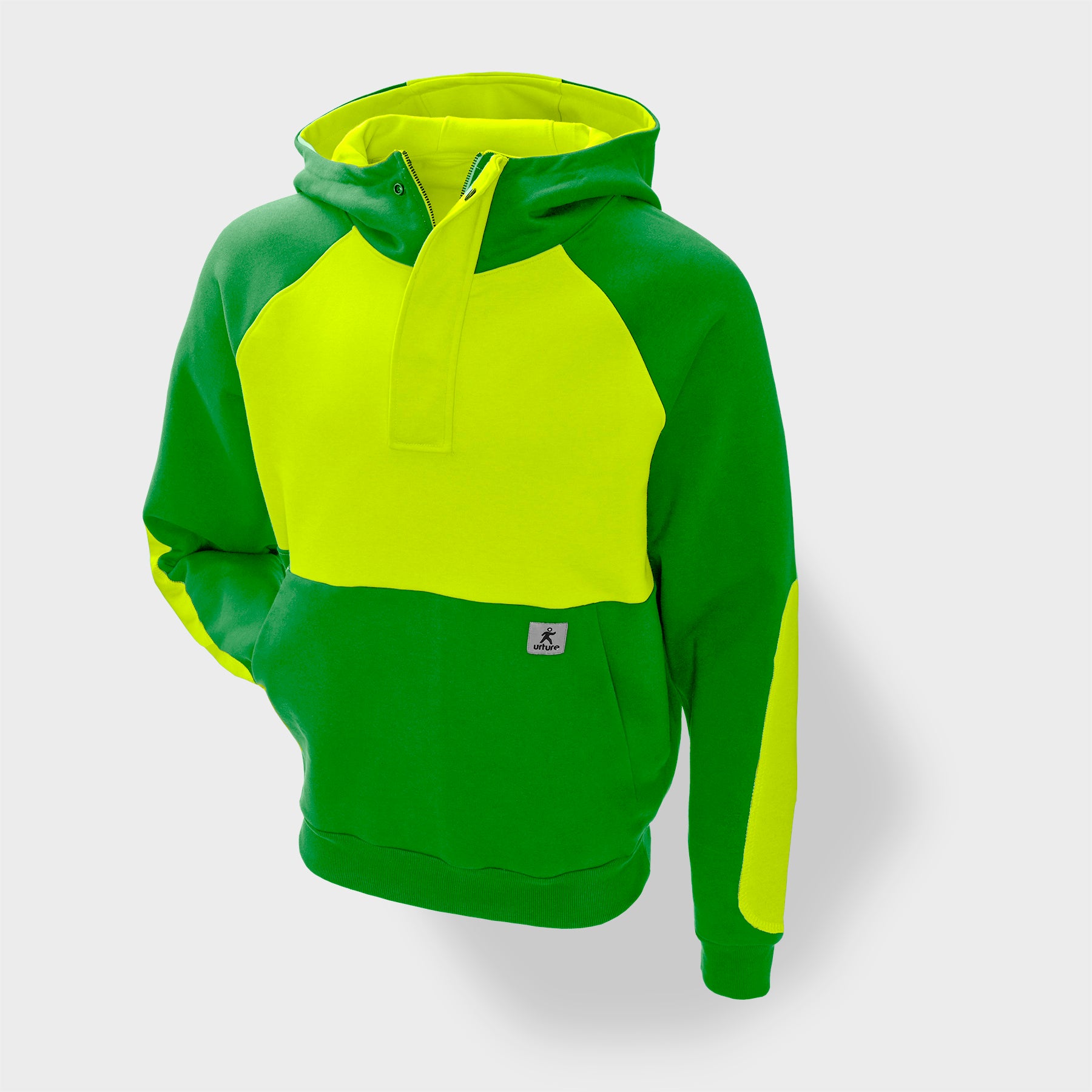 No Vest Line 1/4 Zip Hooded Sweatshirt