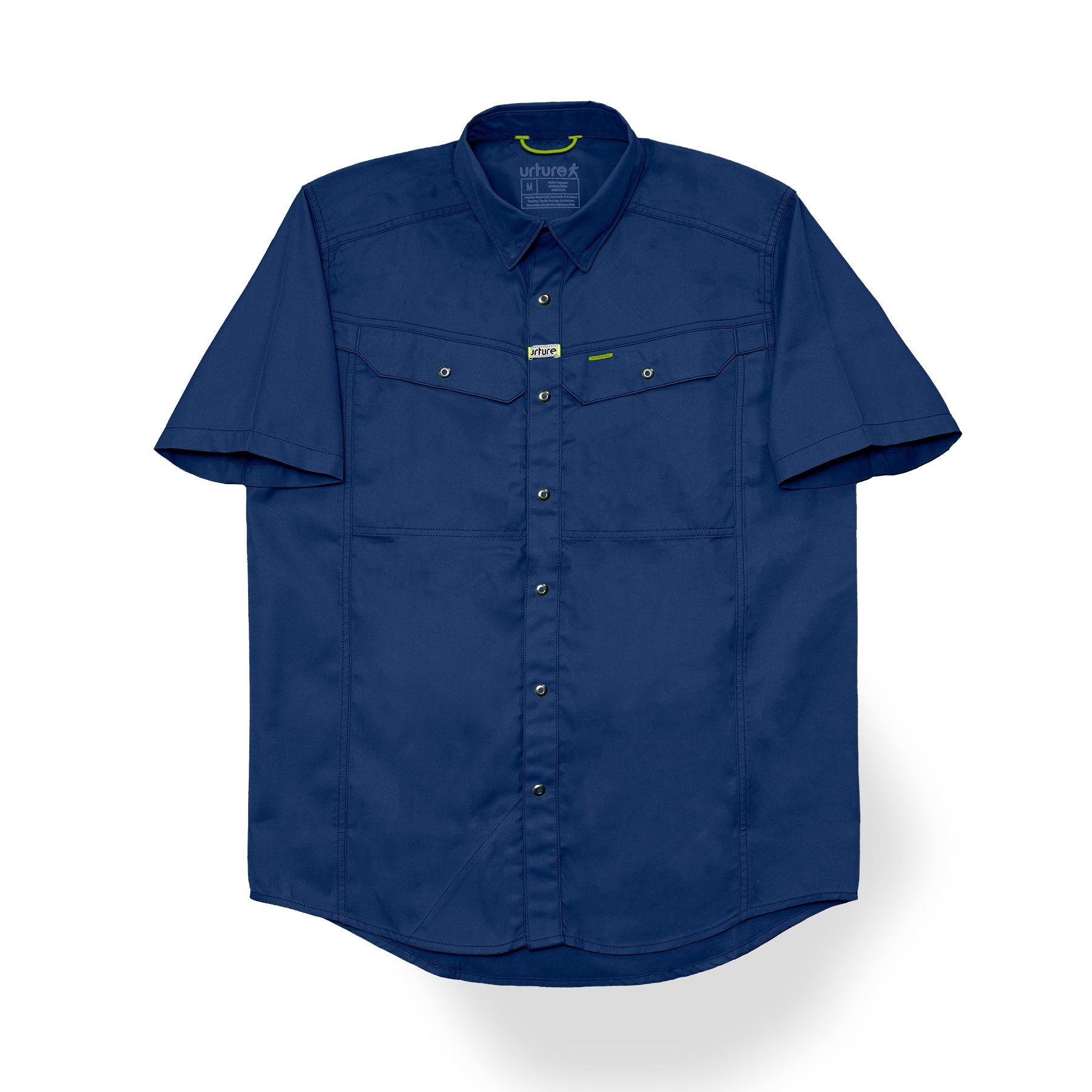 Short Sleeve Woven Button-Down Shirt