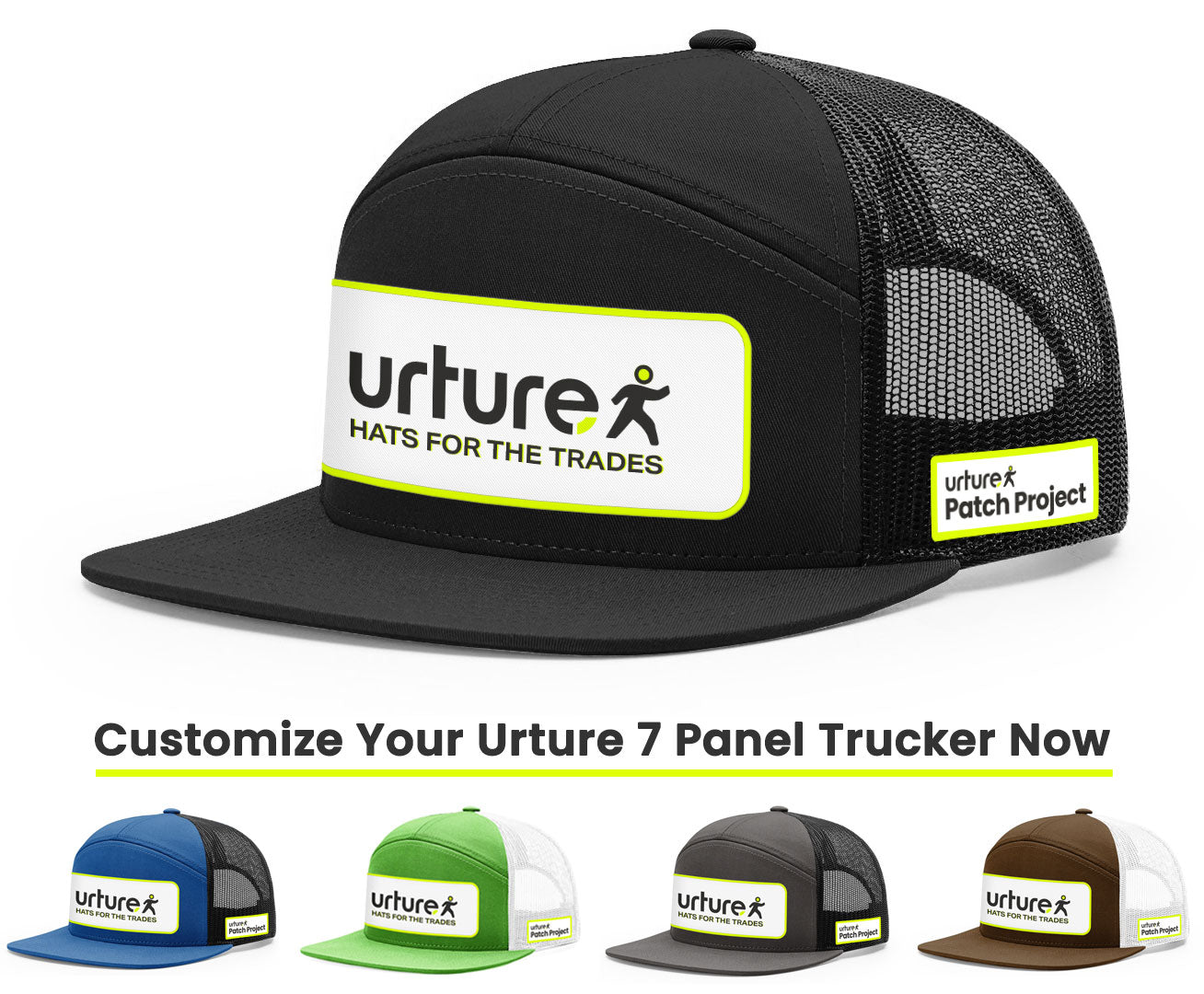 Urture Patch Project Custom 7-Panel Hat