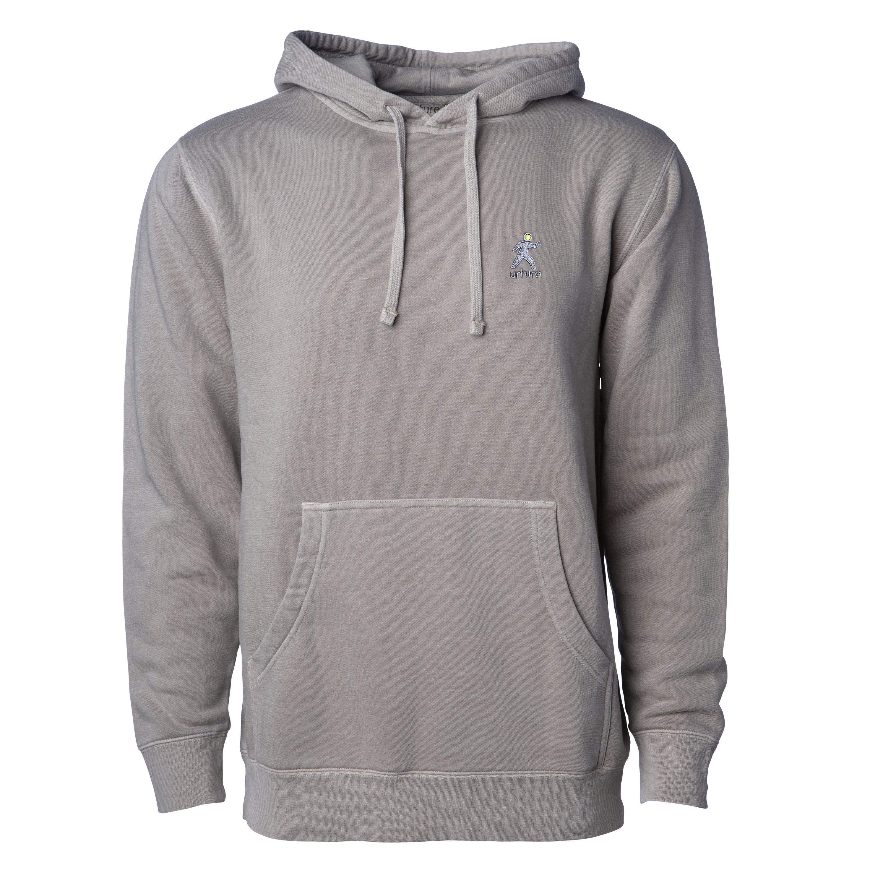 Urture Embroidered Pigment Died Cement Hoodie