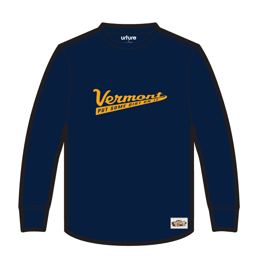 Logo Long Sleeve T-Shirt, Vermont Pennant