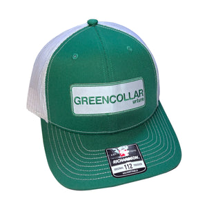 Green Collar Trucker Hat - Kelly Green